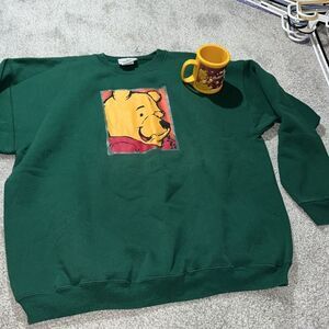 Vintage Walt Disney World Orlando Disneyland Winnie the Pooh Sweatshirt Cup Mug